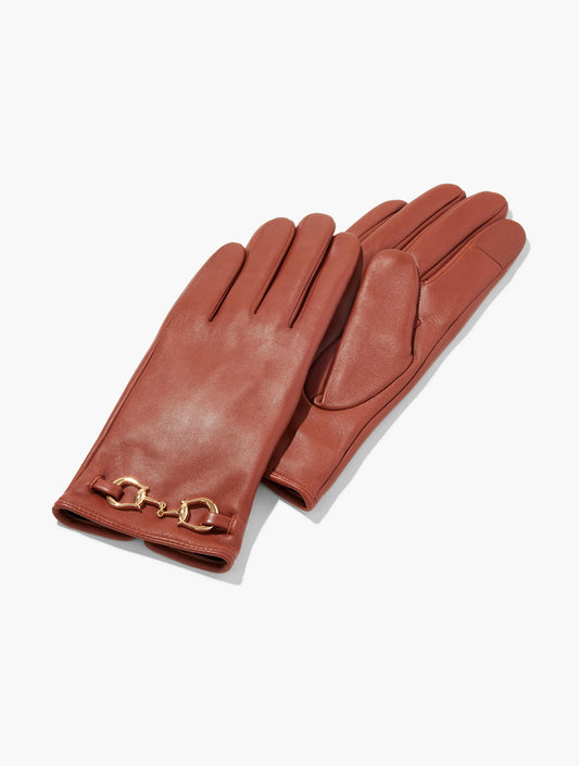 Horsebit Leather Gloves