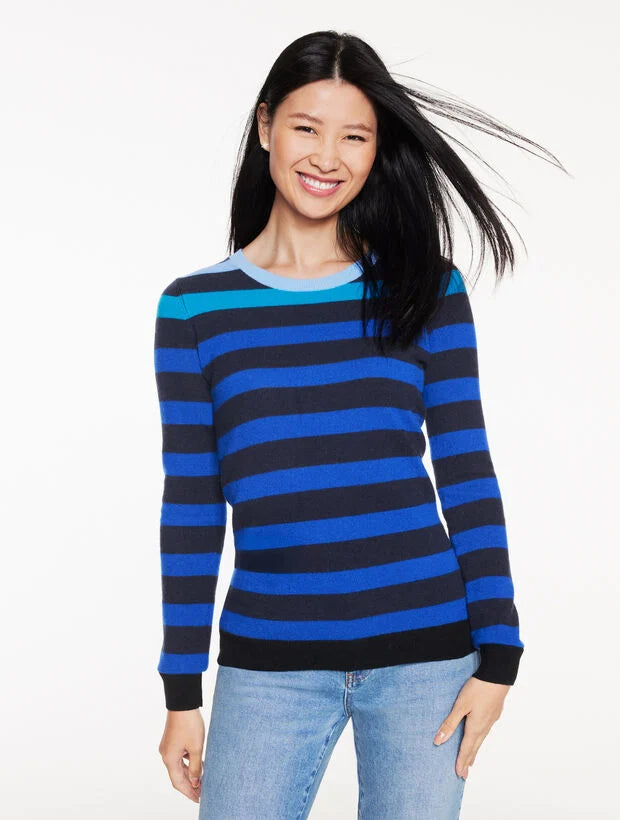 Cashmere Crewneck Sweater - Stripe