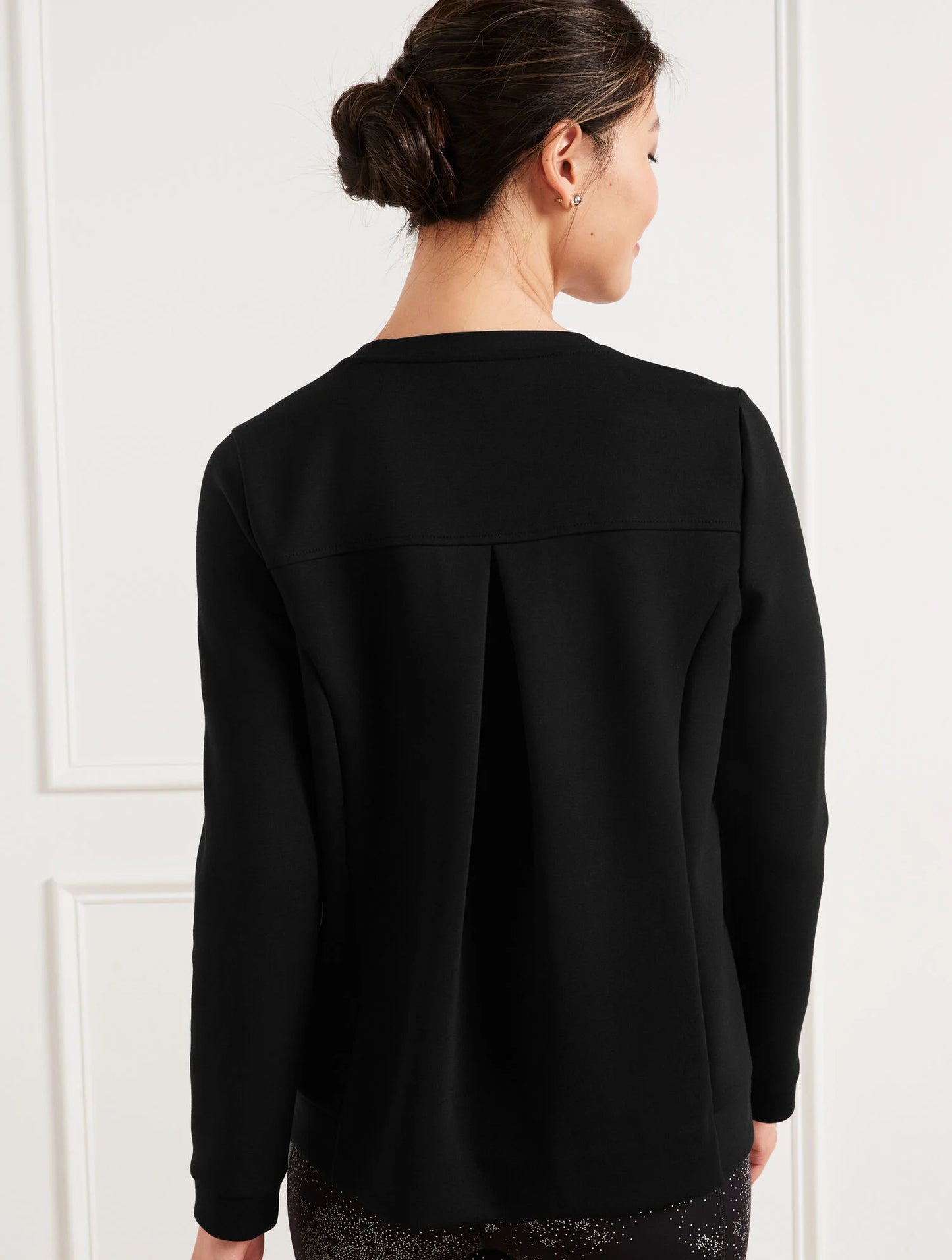 Pleated Back Modern Scuba Pullover
