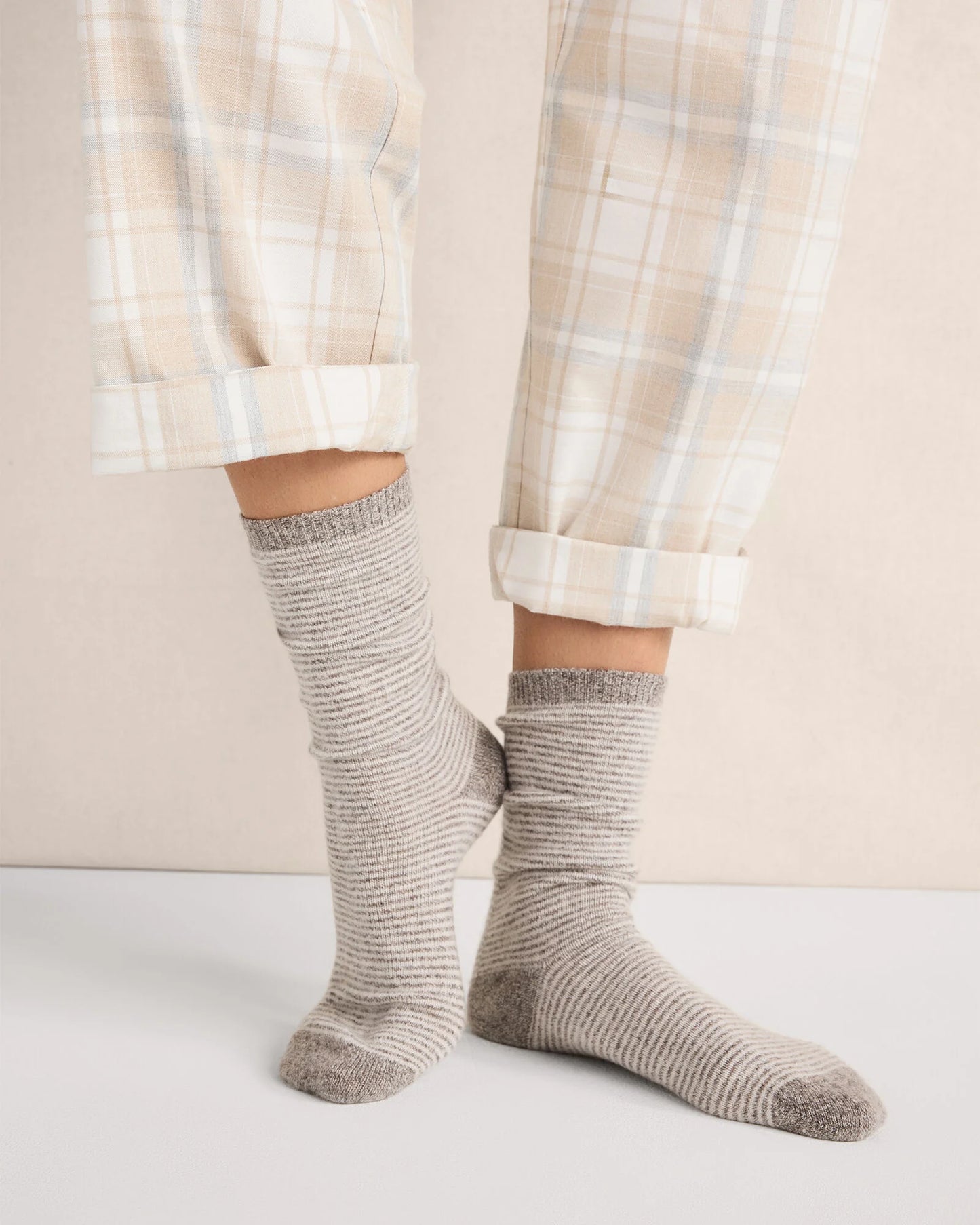 Cashmere Striped Socks