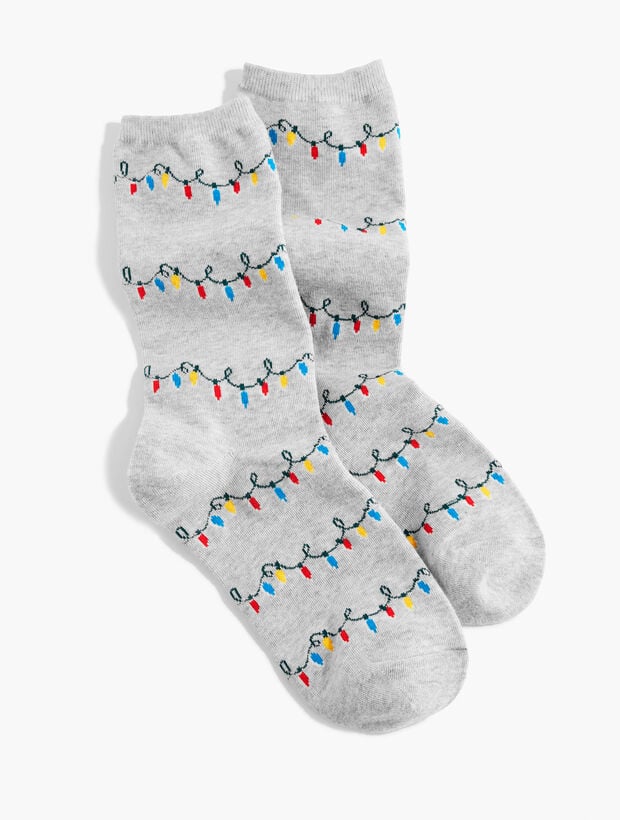 Holiday Lights Trouser Socks