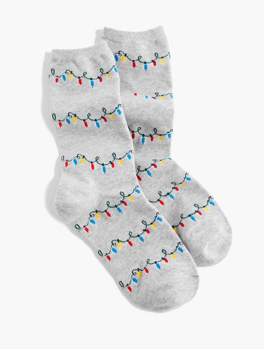 Holiday Lights Trouser Socks