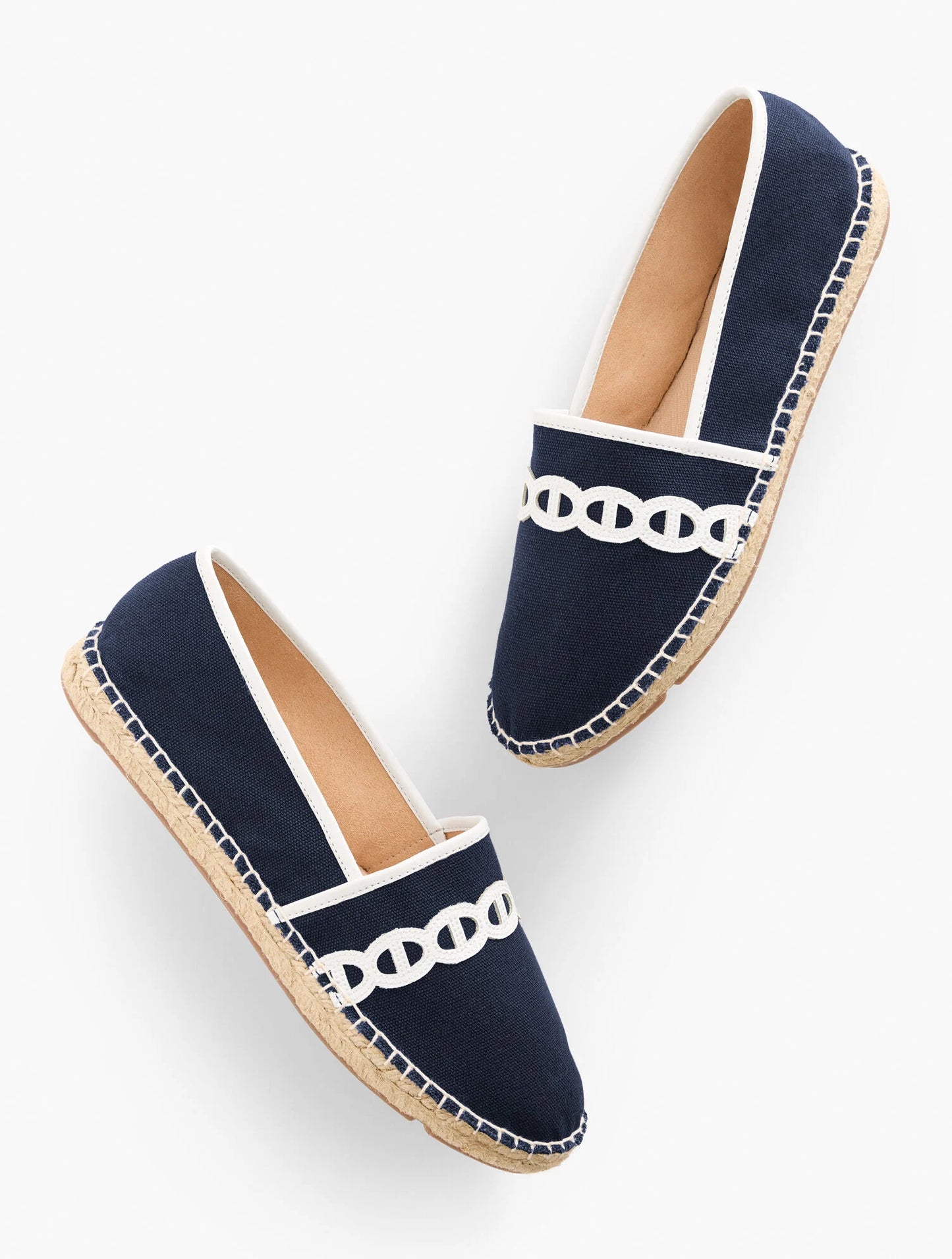 Izzy Chain Canvas Espadrille Flats