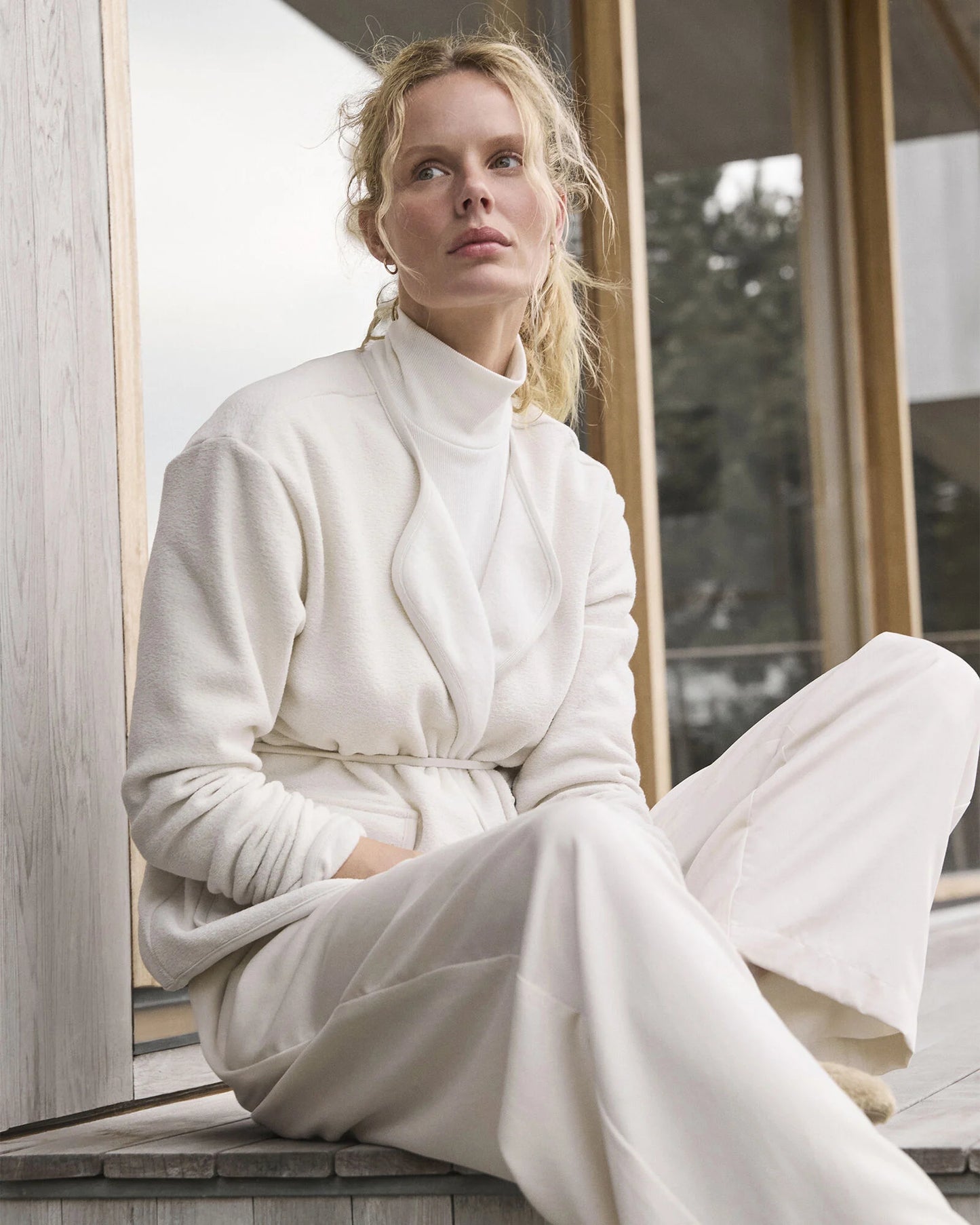 Essential Organic Cotton Mockneck Long Sleeve Tee