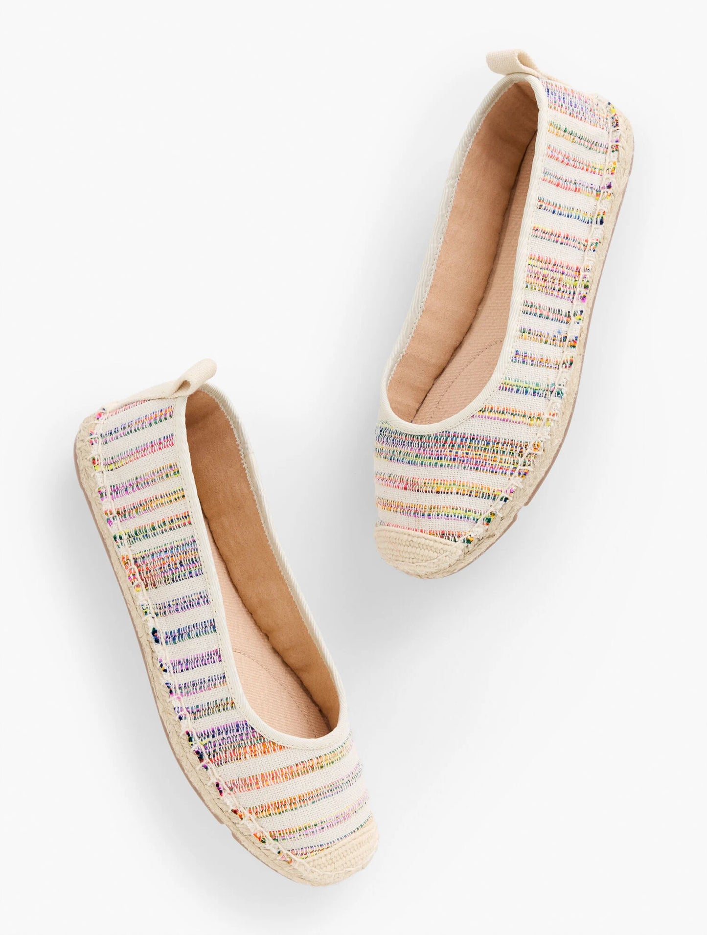 Izzy Striped Canvas Espadrille Flats
