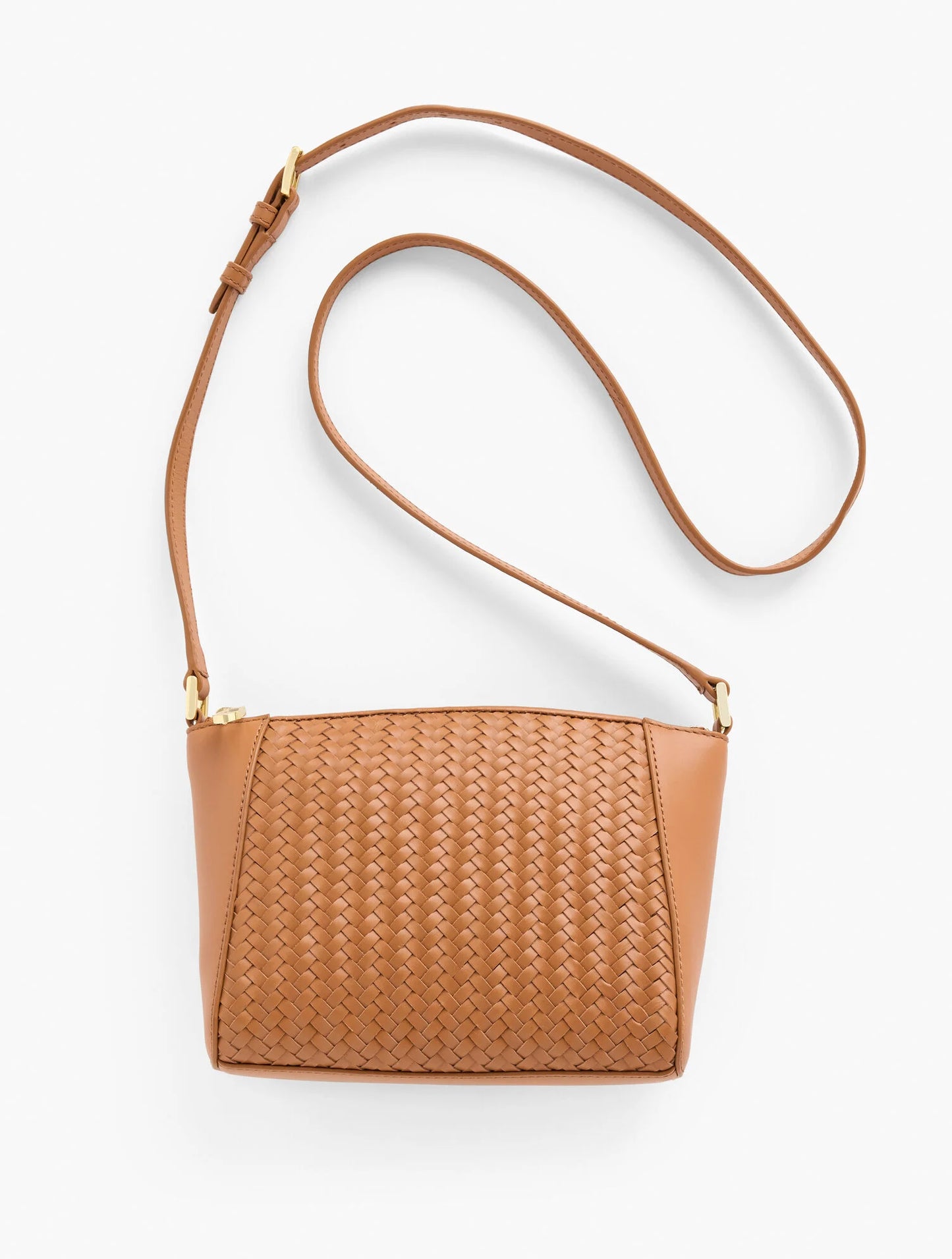 Woven Leather Crossbody Bag
