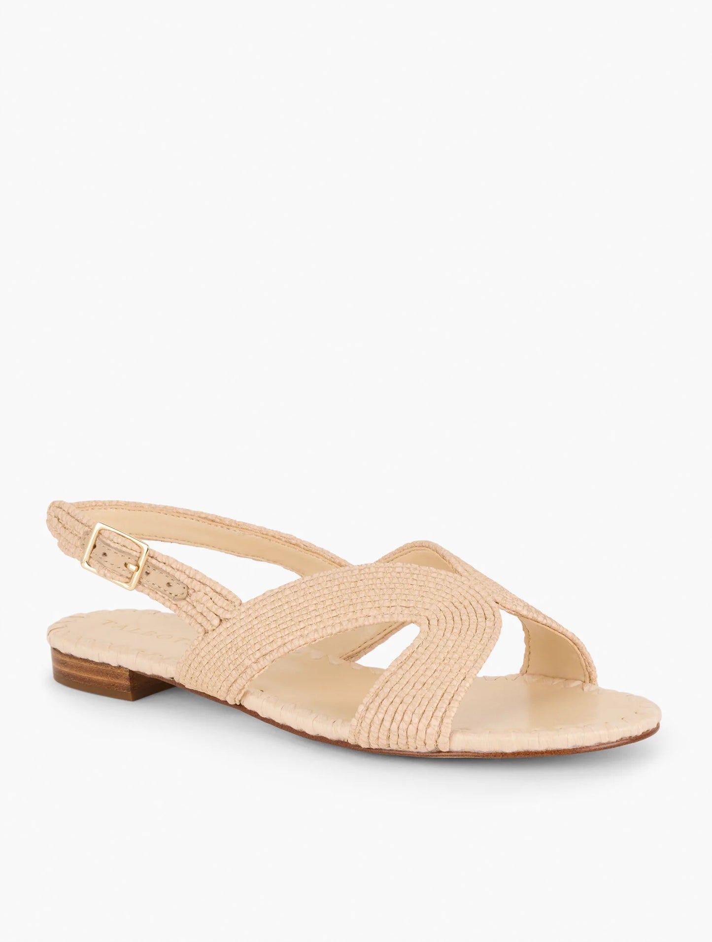 Keri Curved Raffia Slides