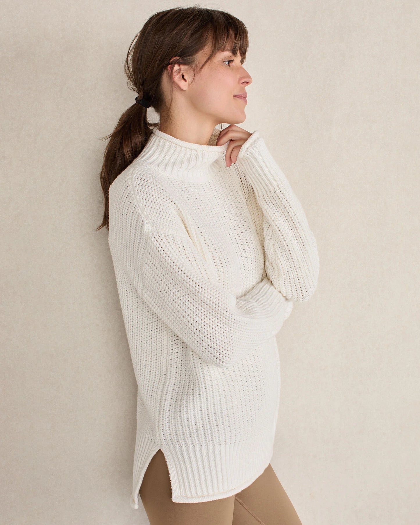 Organic Cotton Roll Neck Sweater