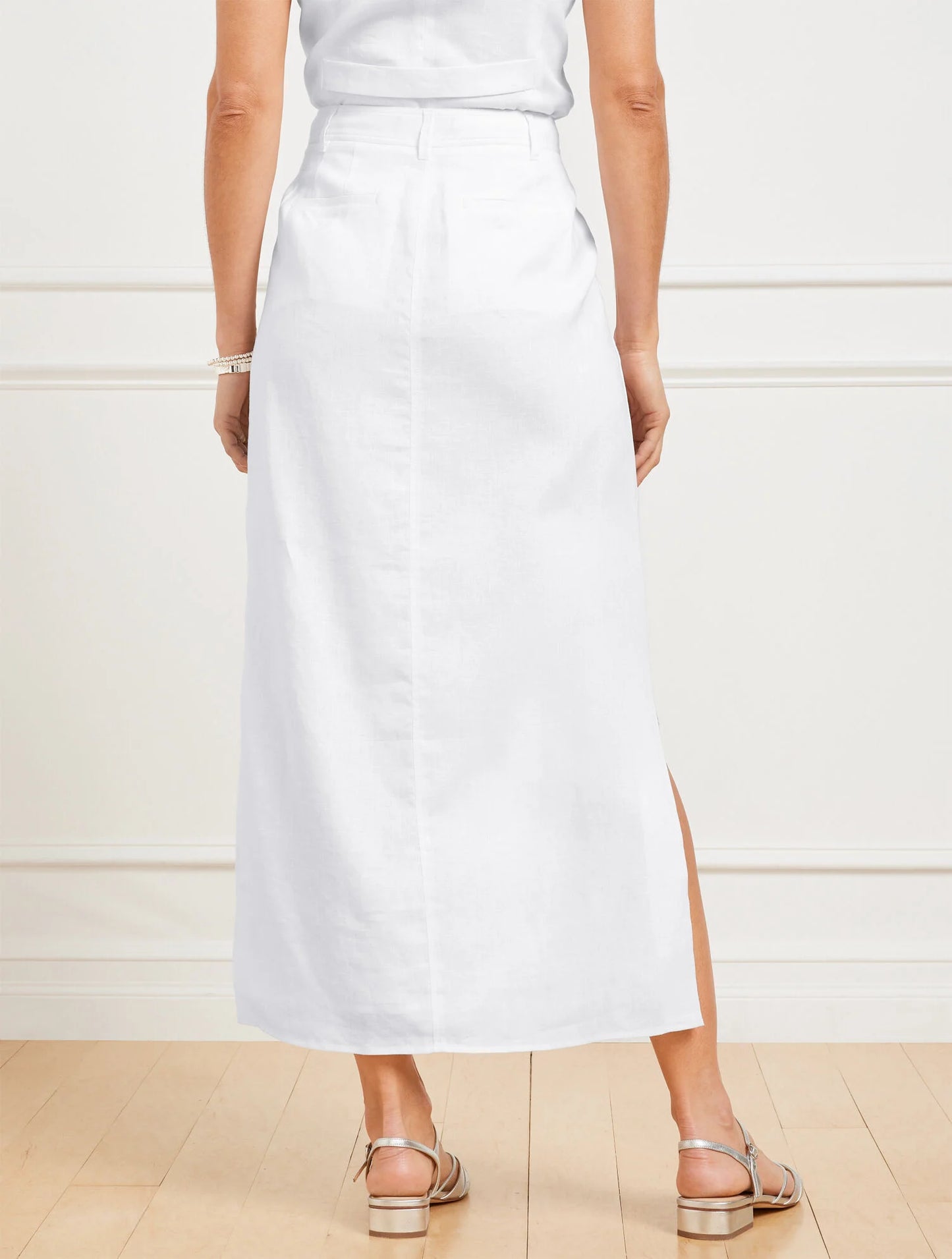 Classic Linen Trouser Skirt