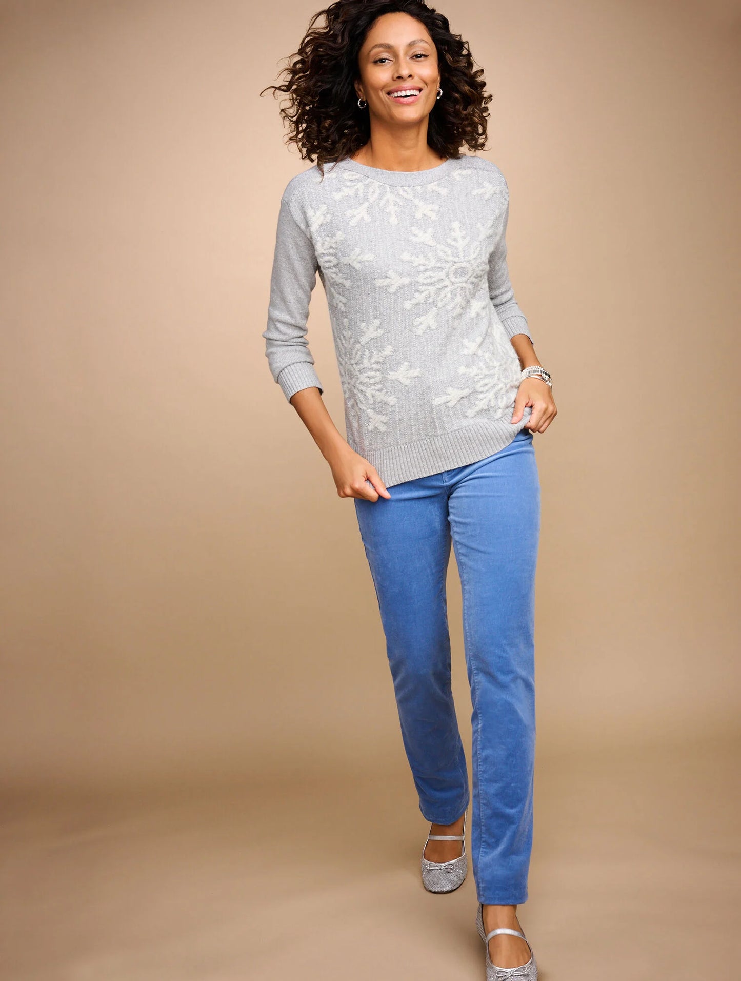 Straight Leg Stretch Corduroy Pants