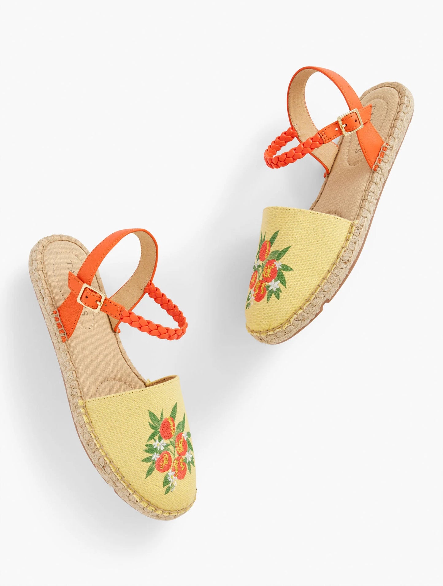 Izzy Braid Embroidered Canvas Espadrilles