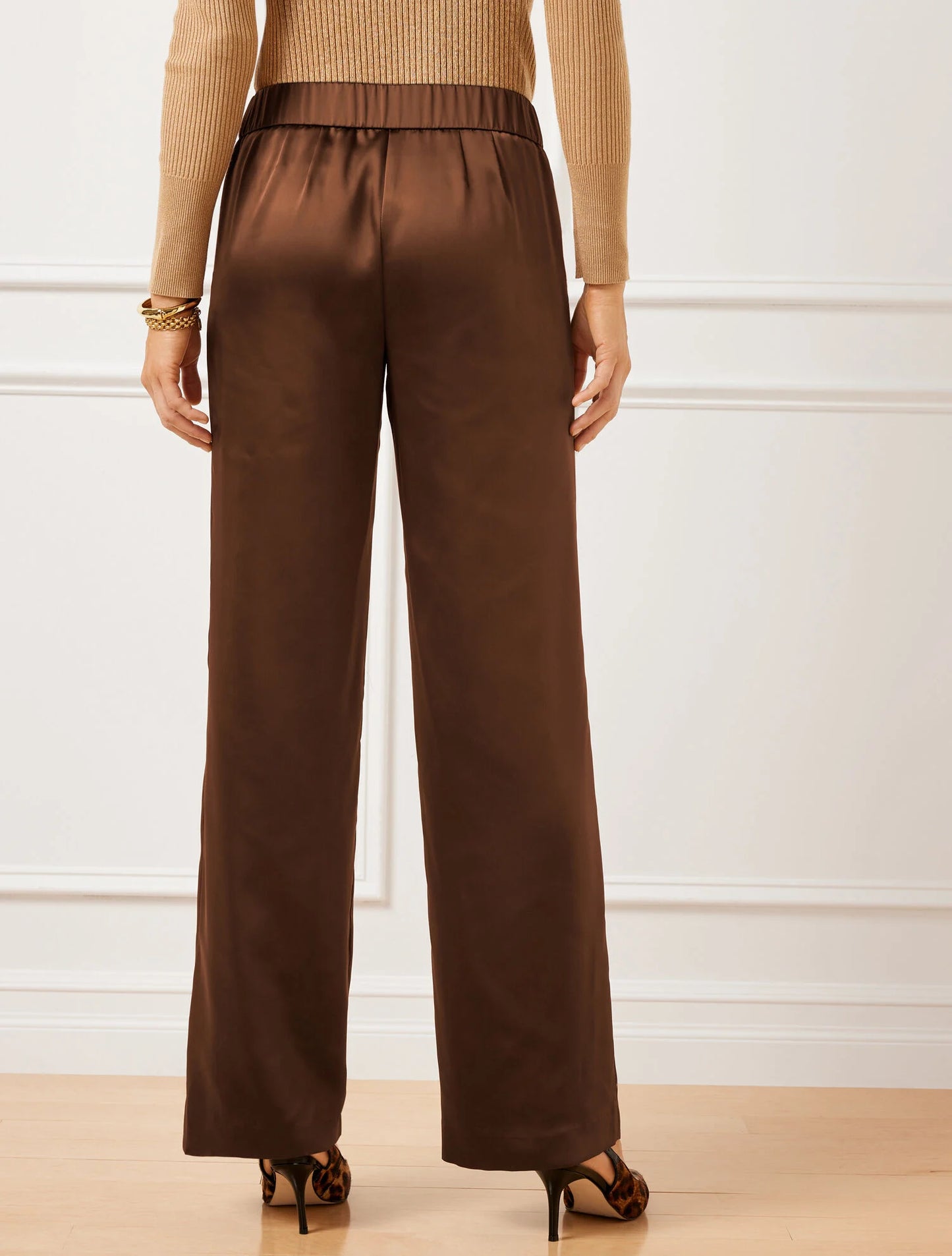 Satin Wide Leg Pants