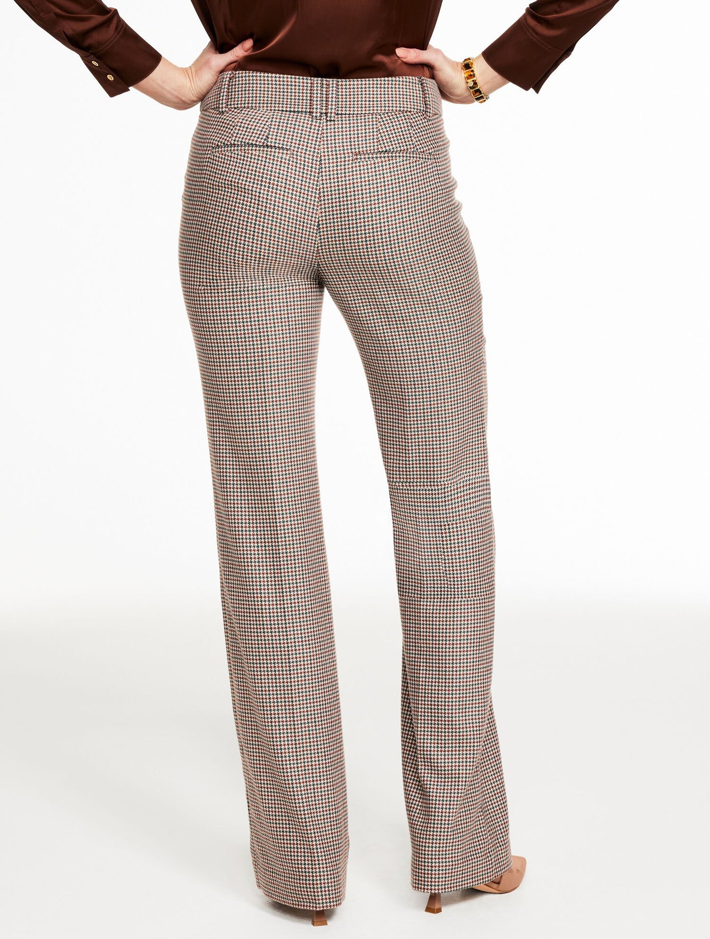 Boot Leg Pants - Charming Plaid