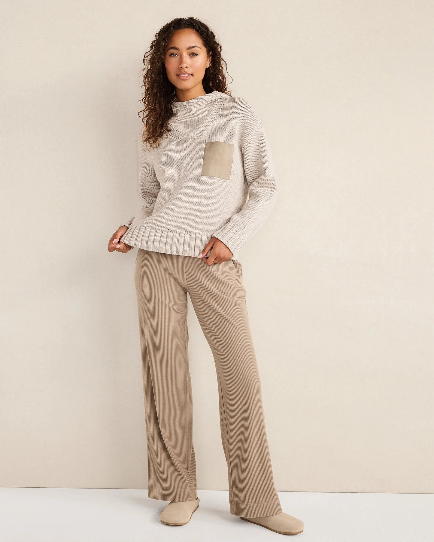 Cotton Blend Pocket Hoodie