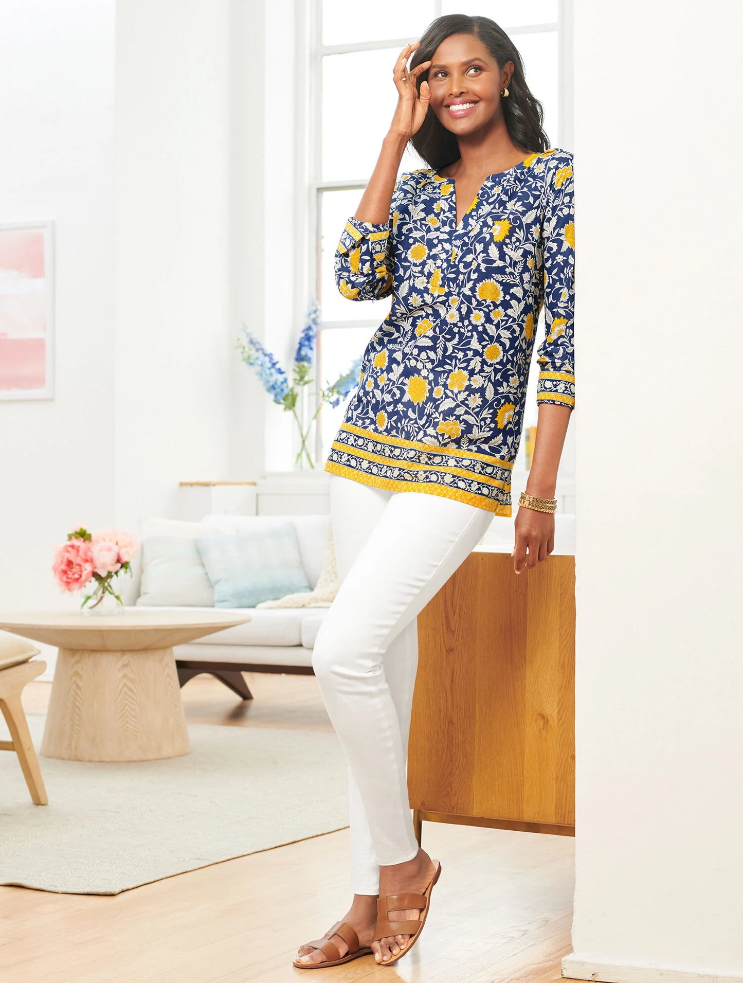 Hannah Vachetta Leather Slides