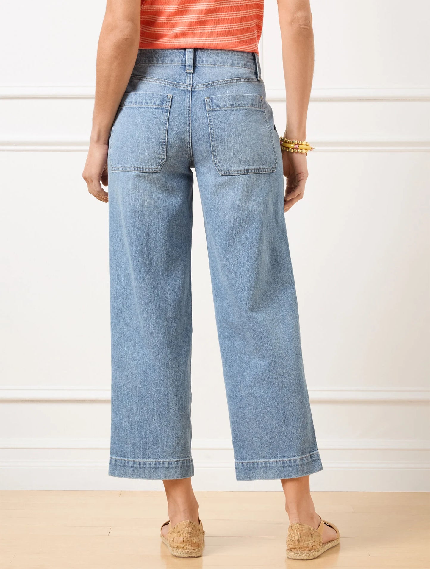 Straight Crop Jeans - Milania Wash
