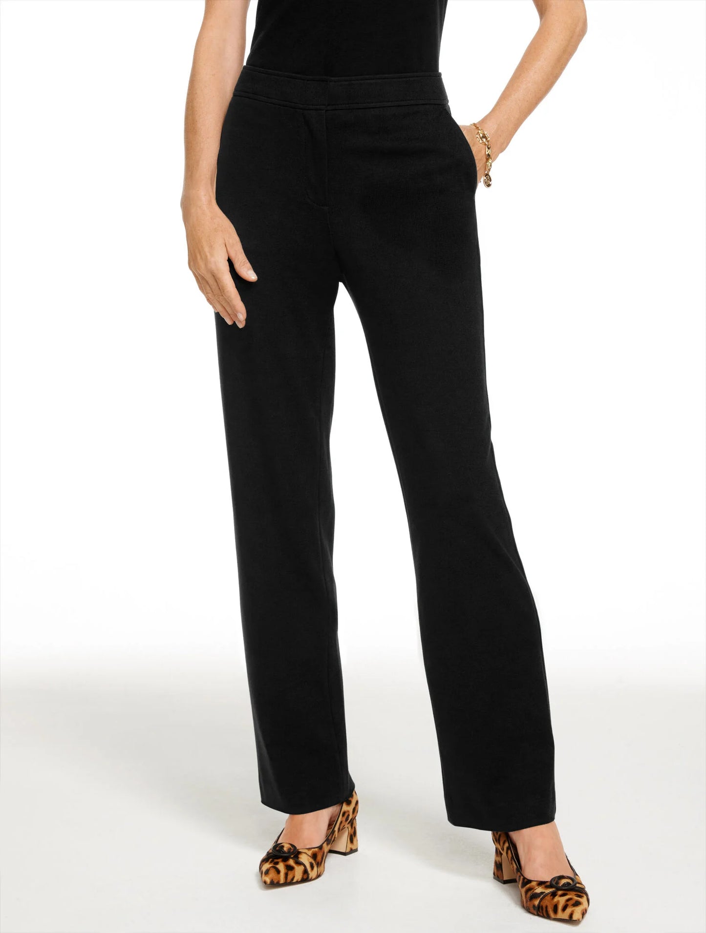 Luxe Ponte Straight Leg Pants