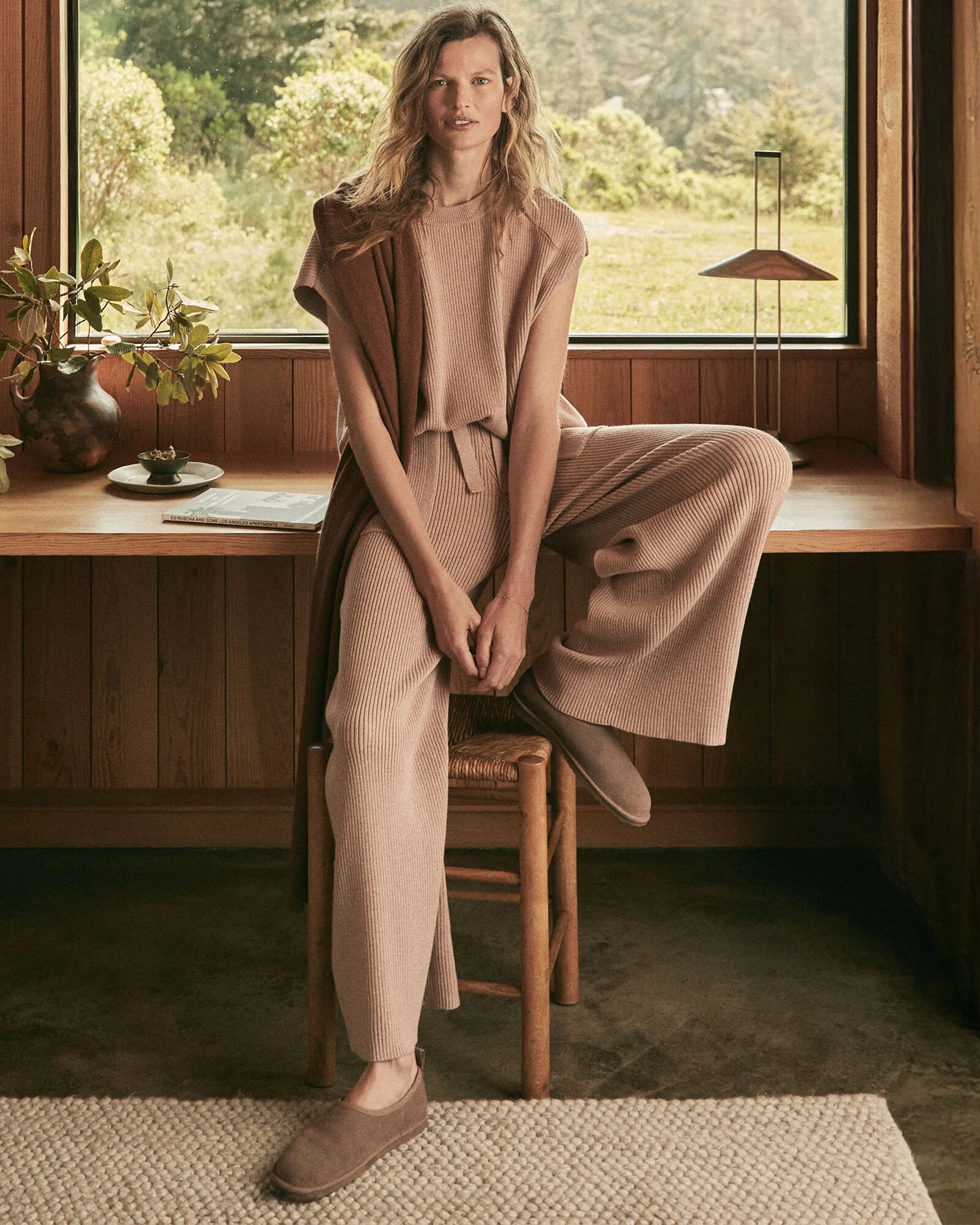 Suede and Sherpa Bootie