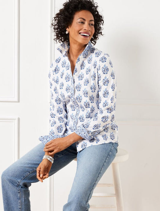 Non-Iron Perfect Shirt - Lush Bouquets