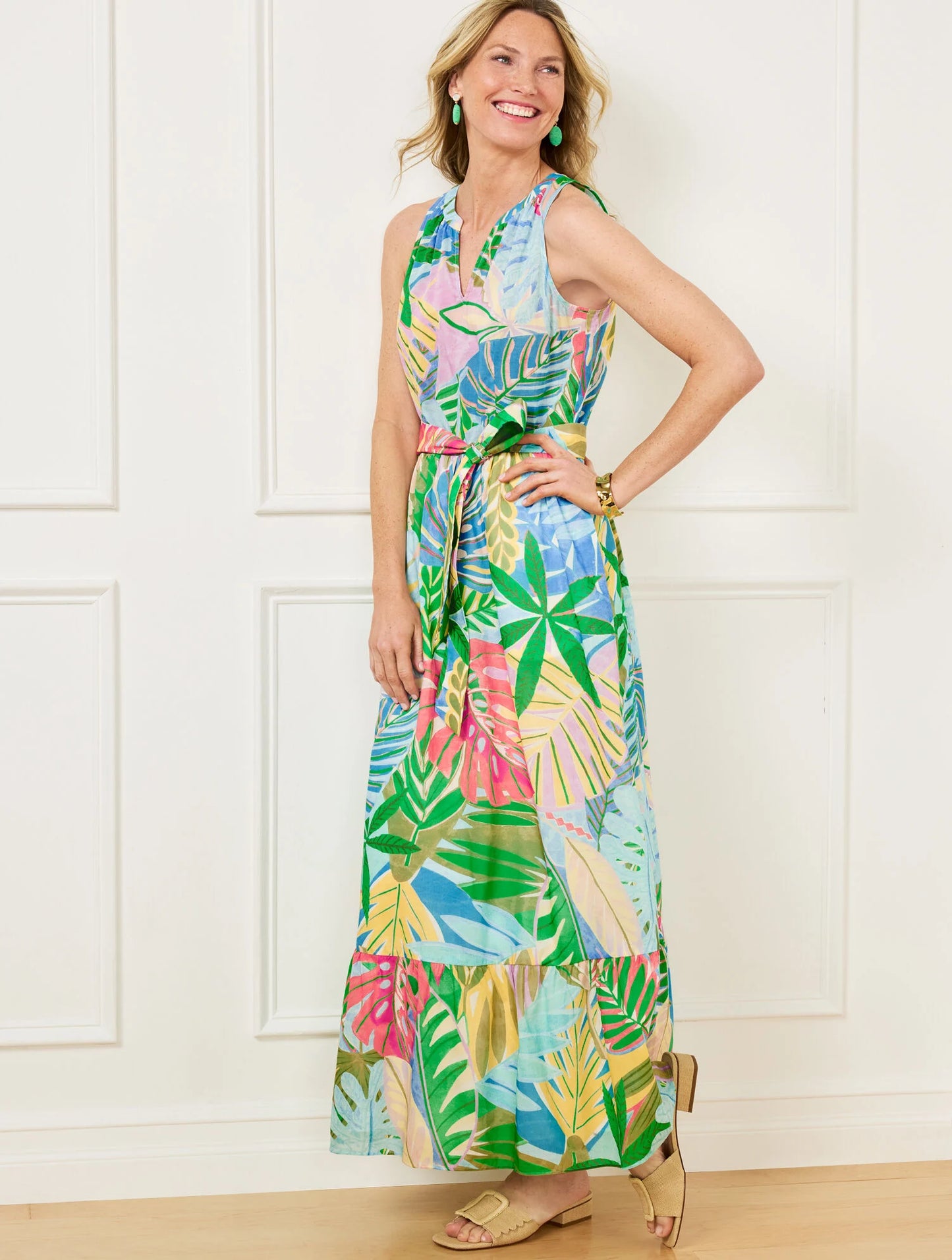 Fit & Flare Dress - Paradise Foliage