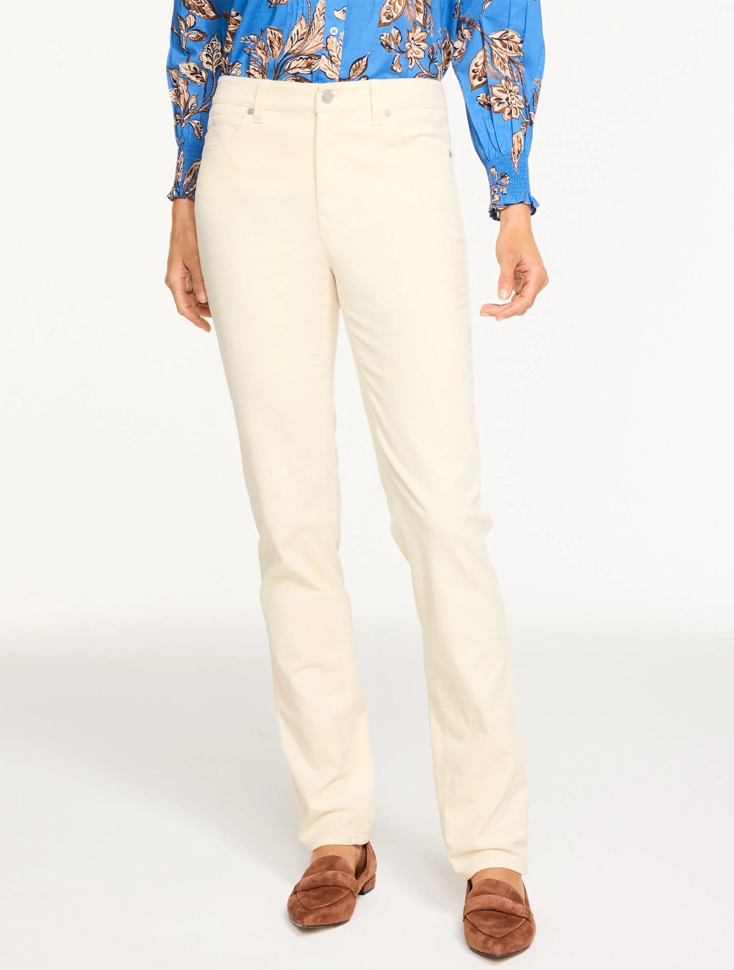 Straight Leg Stretch Corduroy Pants