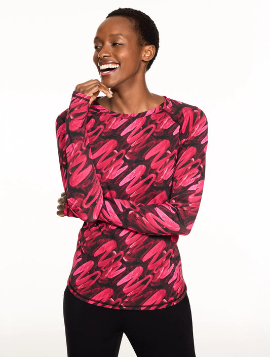 Performance Compression Crewneck Tee - Brushed Lines