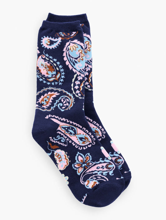 Piccadilly Paisley Trouser Socks