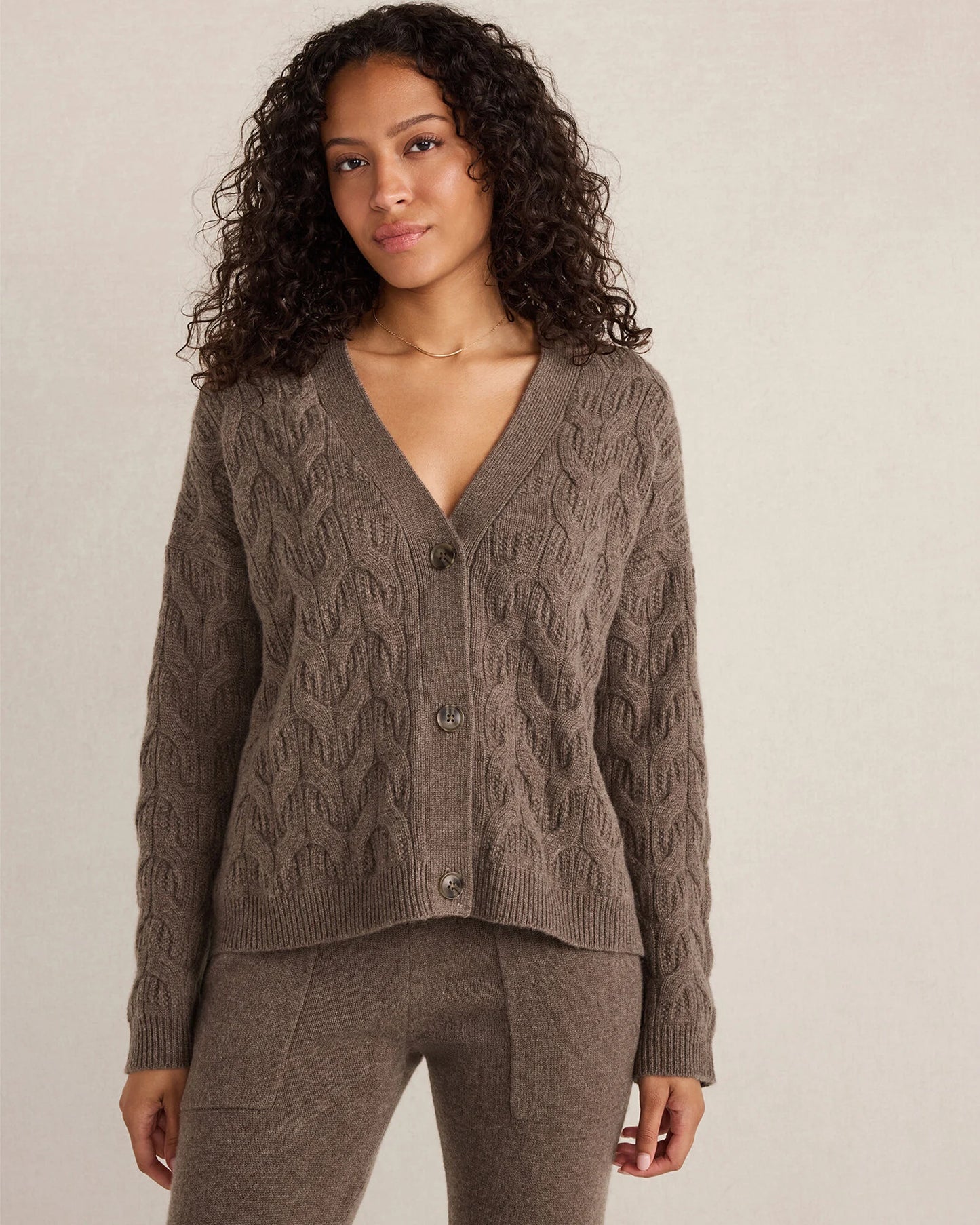 Cashmere Cable Cardigan