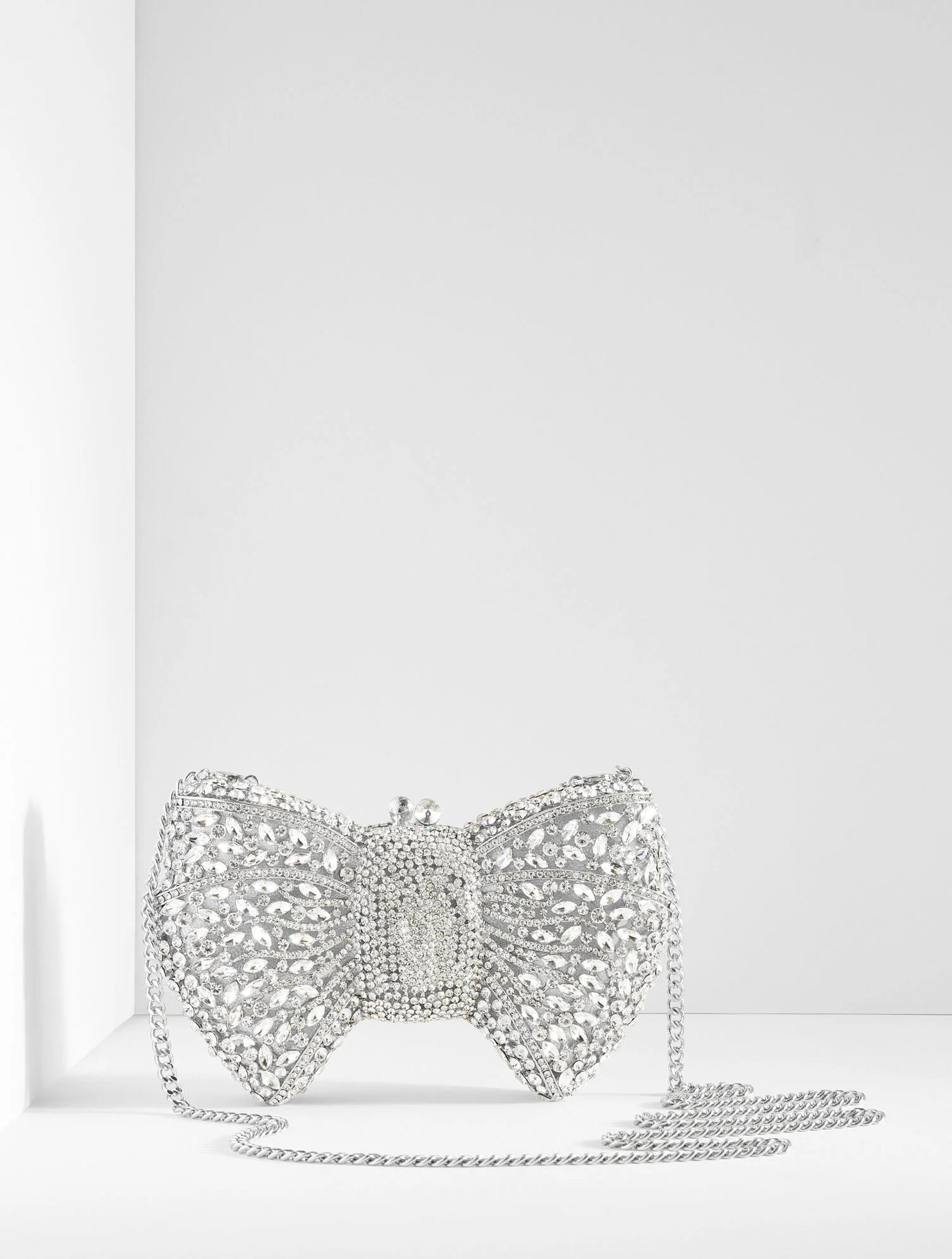 Rhinestone Bow Clutch