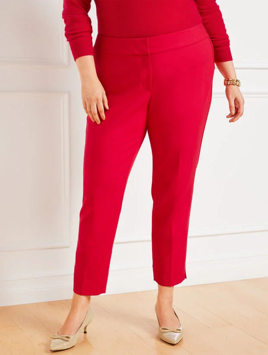 Plus Exclusive Slim Ankle Luxe Double Cloth Pants