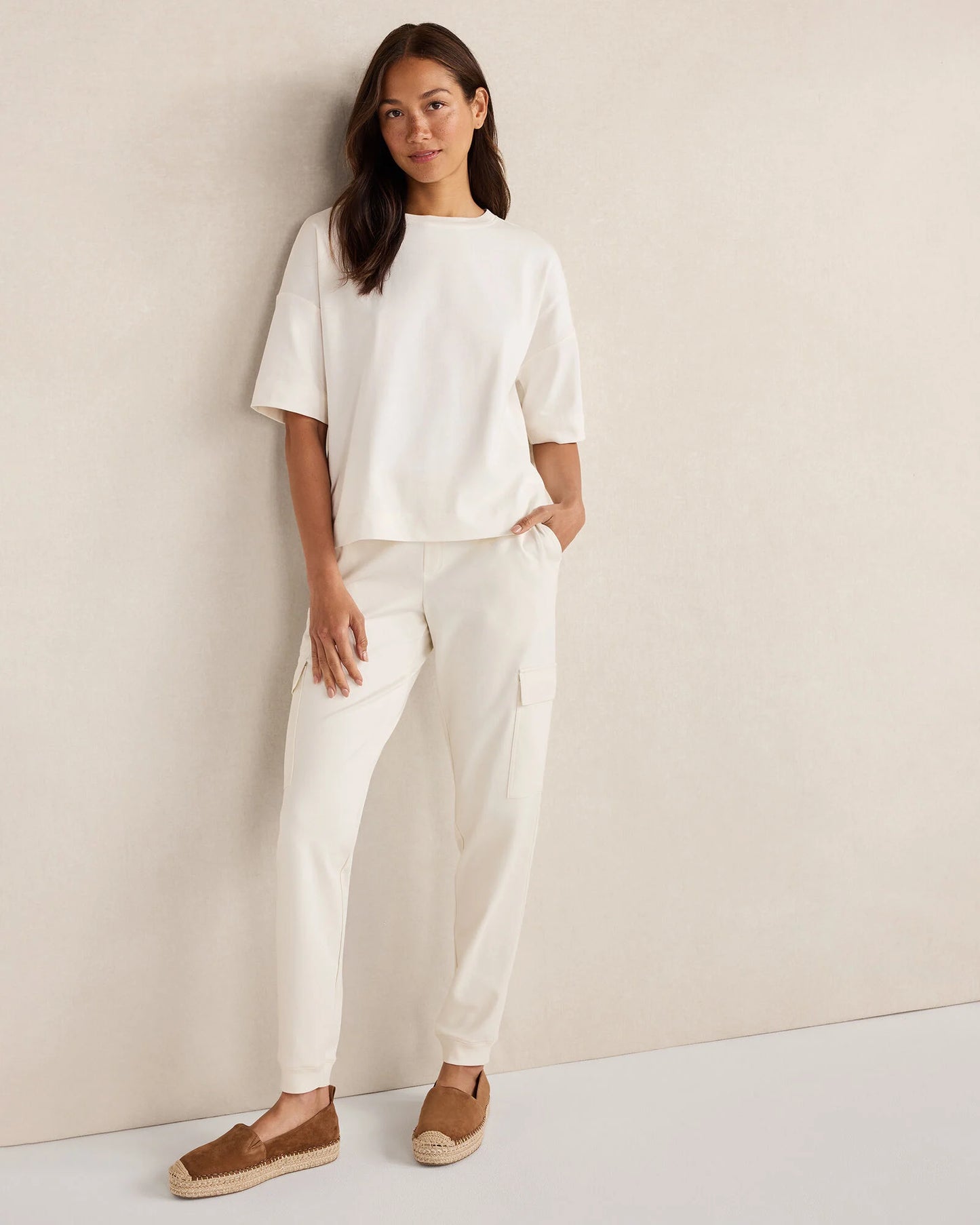 Plaited Organic Cotton Jersey Tee