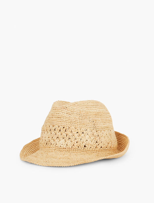 Raffia Crochet Fedora