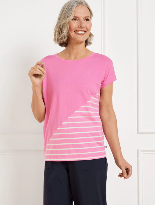 Supersoft Jersey Short Sleeve Tee - Classic Stripe