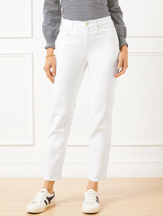 Slim Straight Ankle Jeans