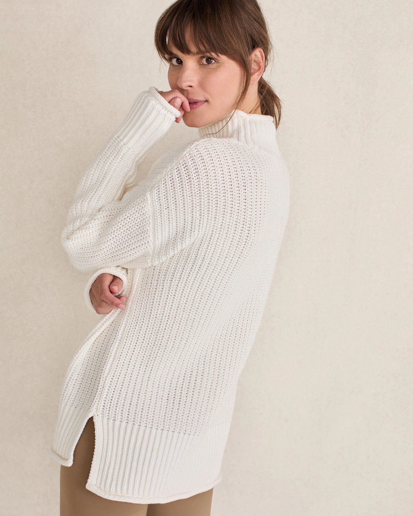 Organic Cotton Roll Neck Sweater