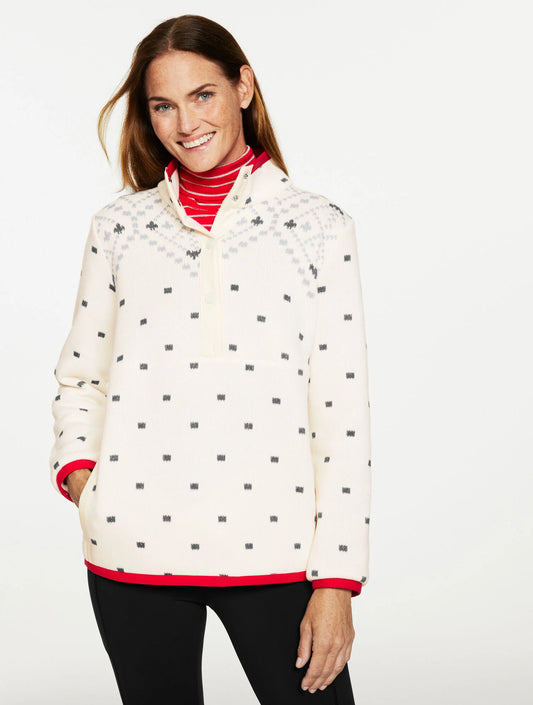 Sherpa Mockneck Pullover - Diamond Fair Isle