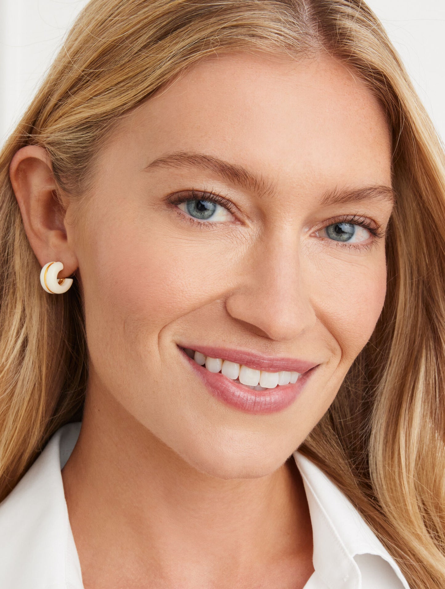 Resin Huggie Hoop Earrings