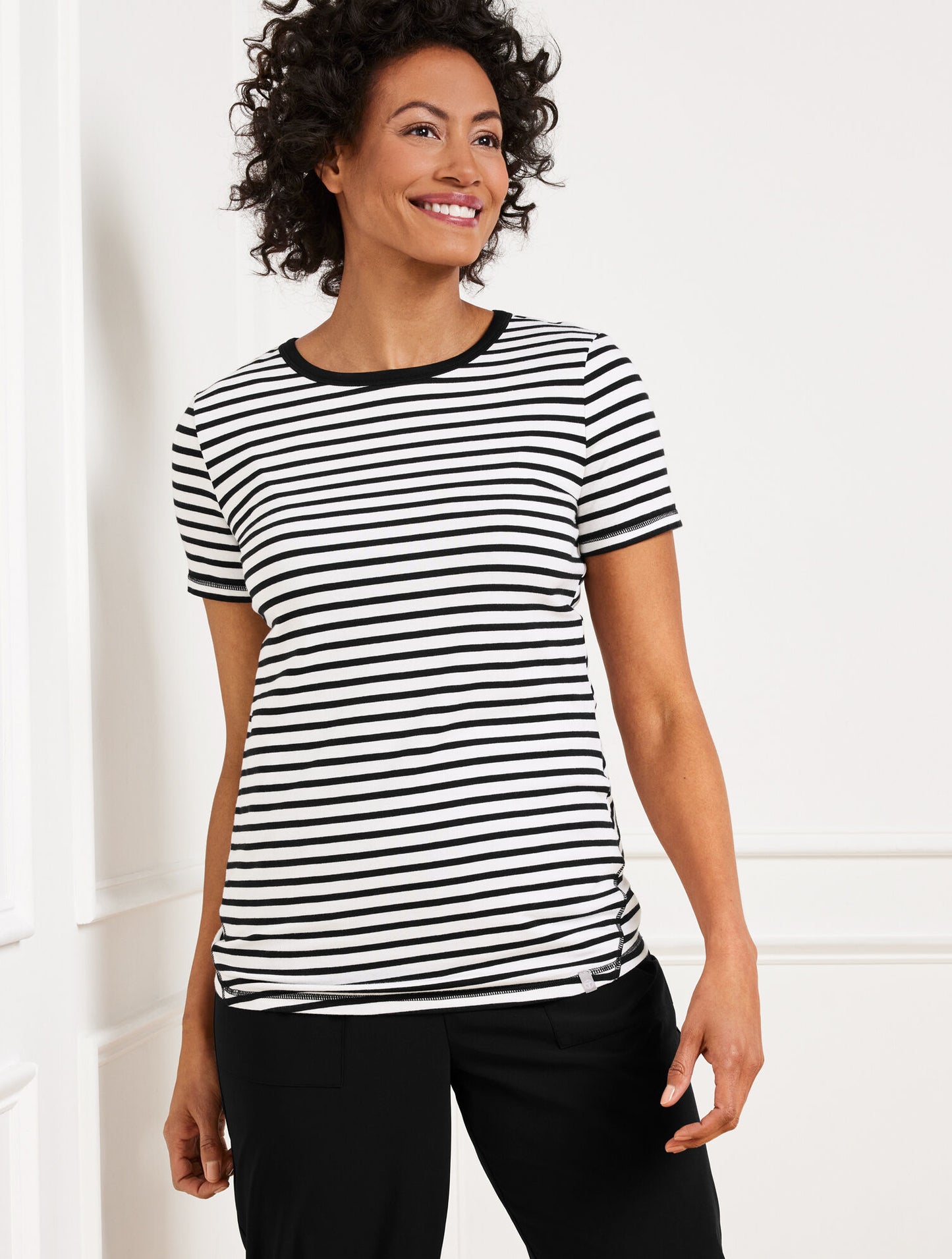 Supersoft Jersey Short Sleeve Striped Tee