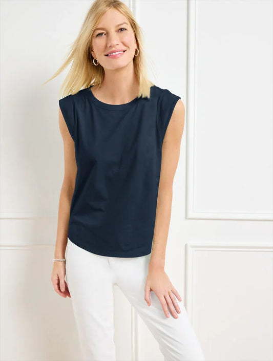 Extended Shoulder Crewneck Tee