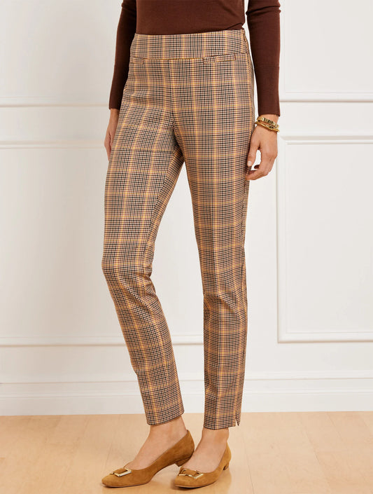 Talbots Chatham Slim Ankle Pants - Haystack Plaid