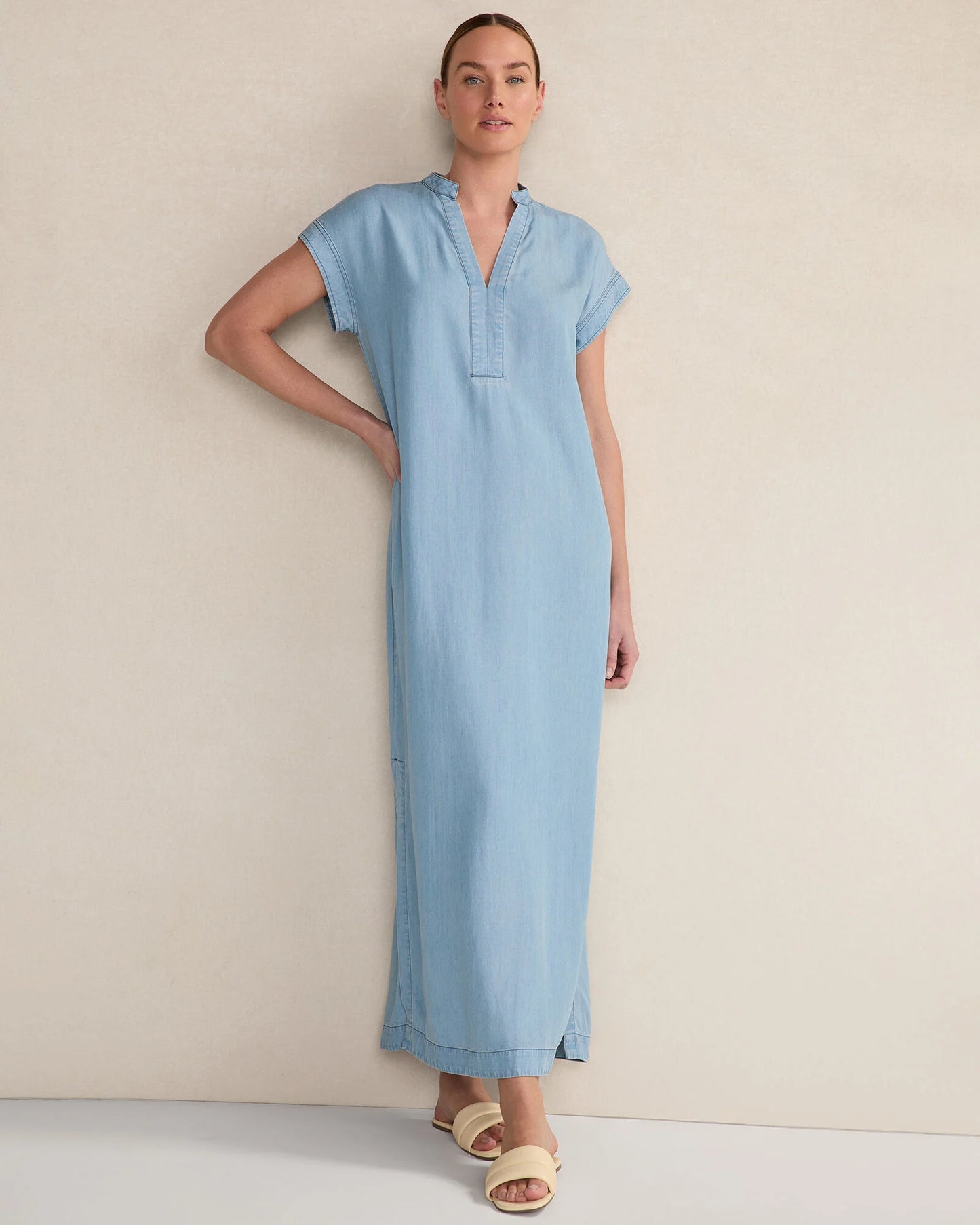 Quilted Leather Slides