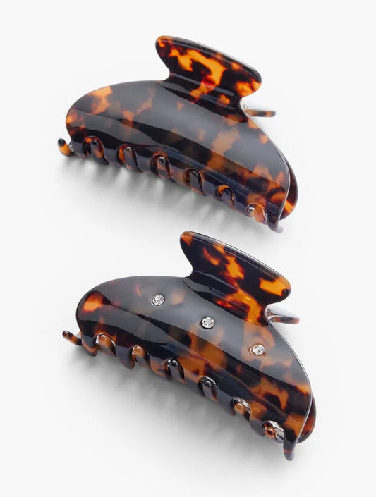 Tortoiseshell Hair Clip Set
