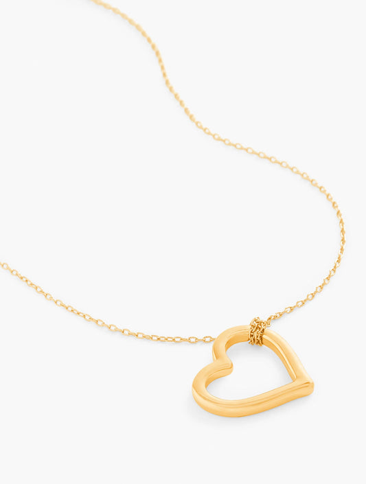 Open Heart Pendant Necklace