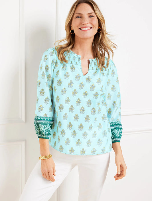 Smocked Top - Breezy Blooms