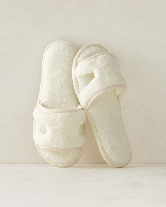 Plush Cutout Slippers