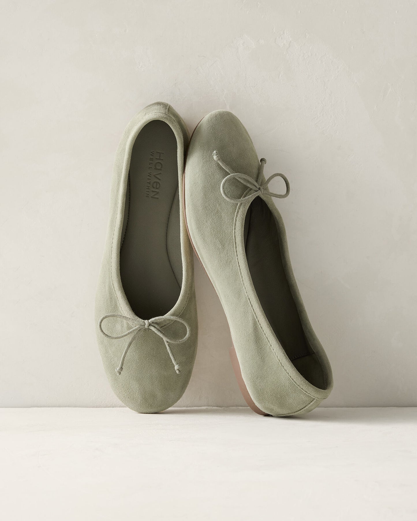 Suede Ballet Flats
