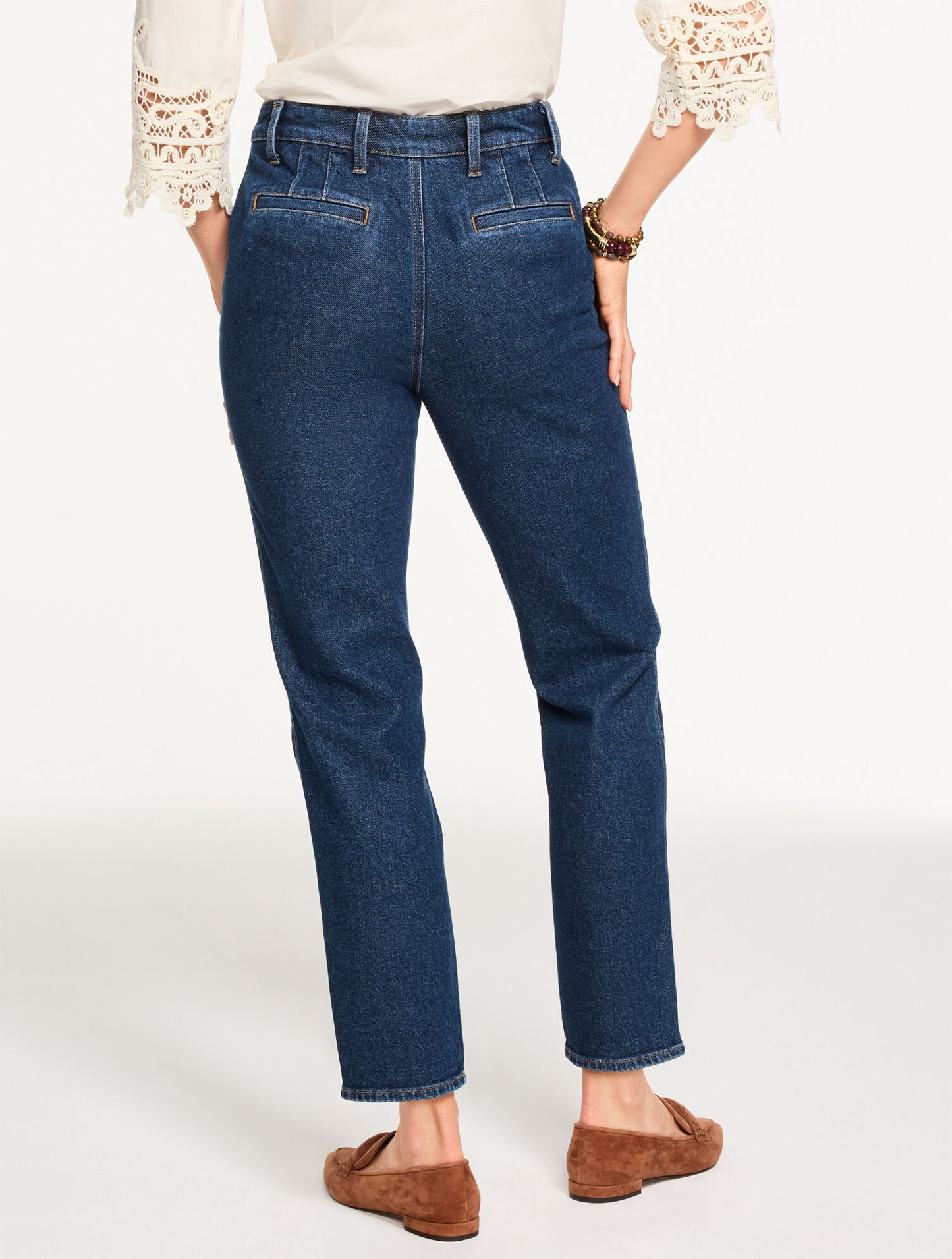Slim Straight Ankle Jeans - Wyckoff Wash