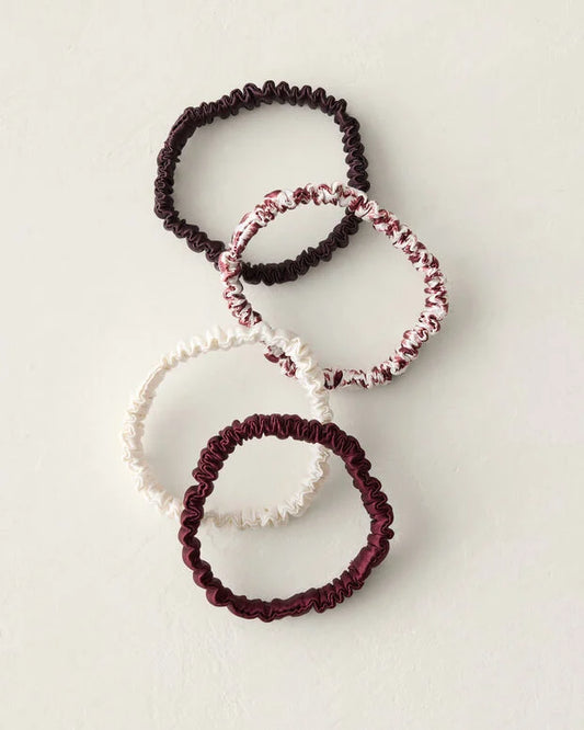 Washable Silk Hair Ties — Animal Dot Multi