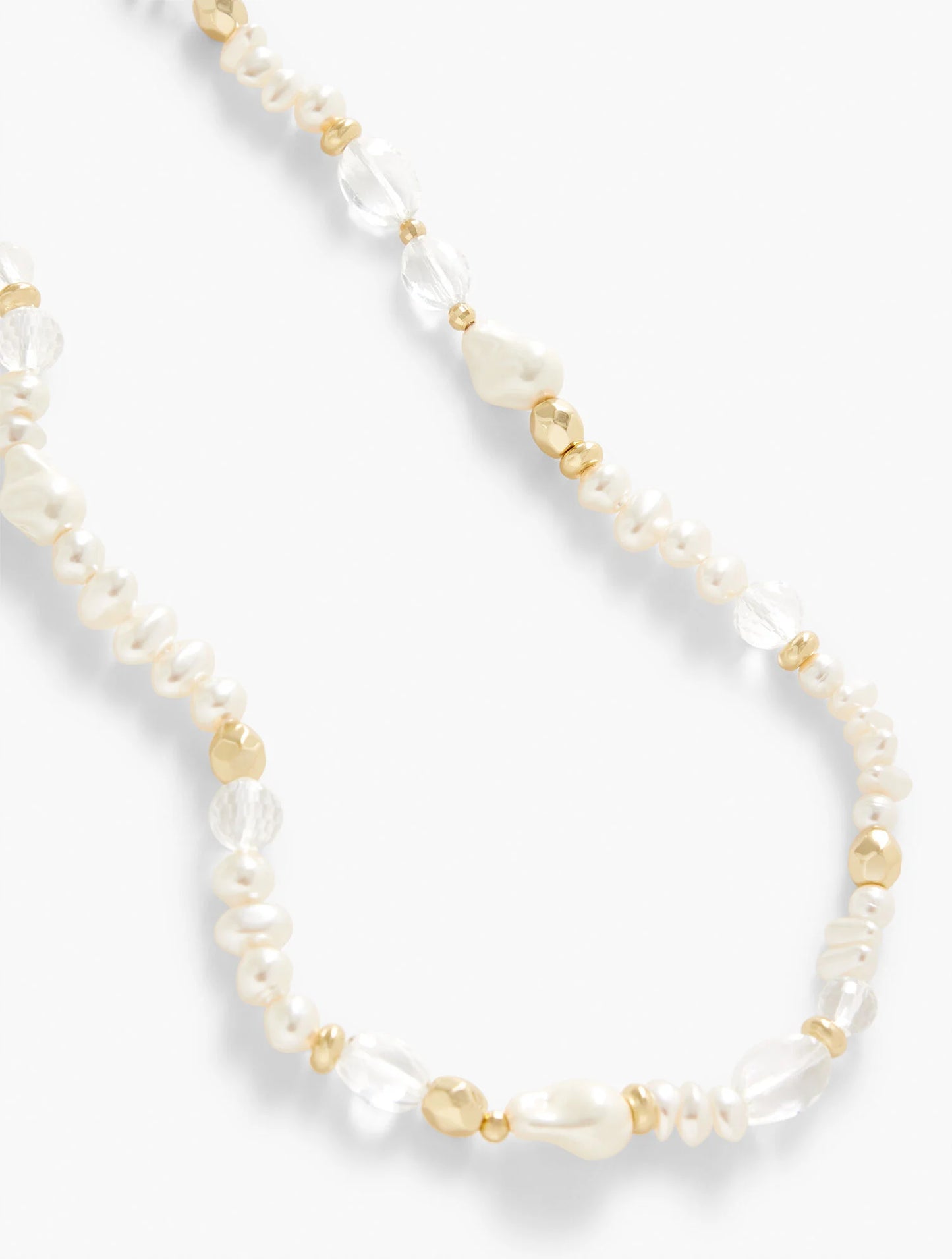 Pearl & Crystal Beaded Necklace
