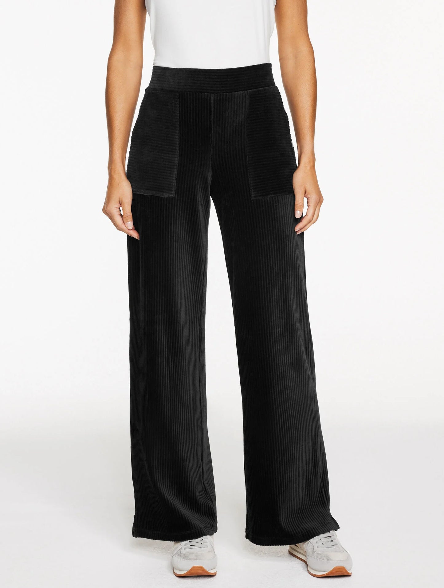 Sky Lounge Velour Wide Leg Pants